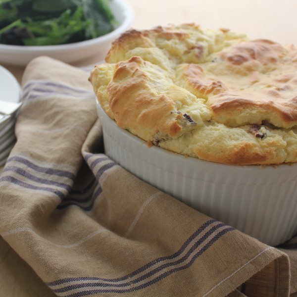 Bacon and Leek Souffle